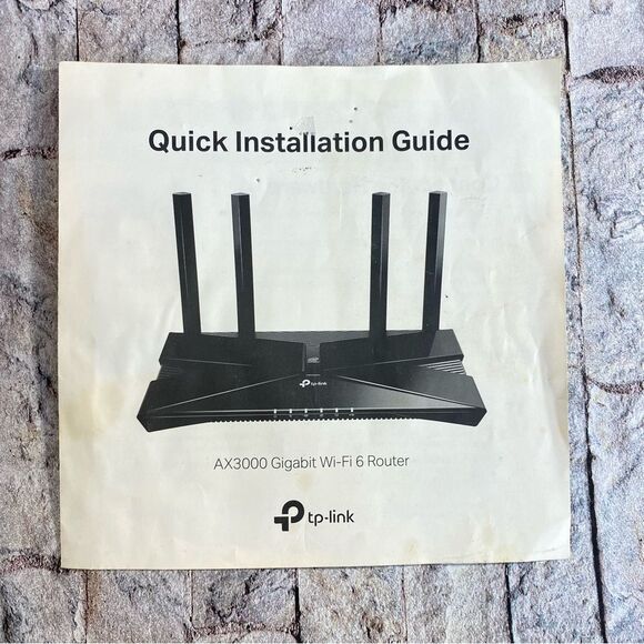 TP-Link AX3000 Gigabit Wi-Fi 6 Router in Black w Installation Guide - Picture 5 of 9